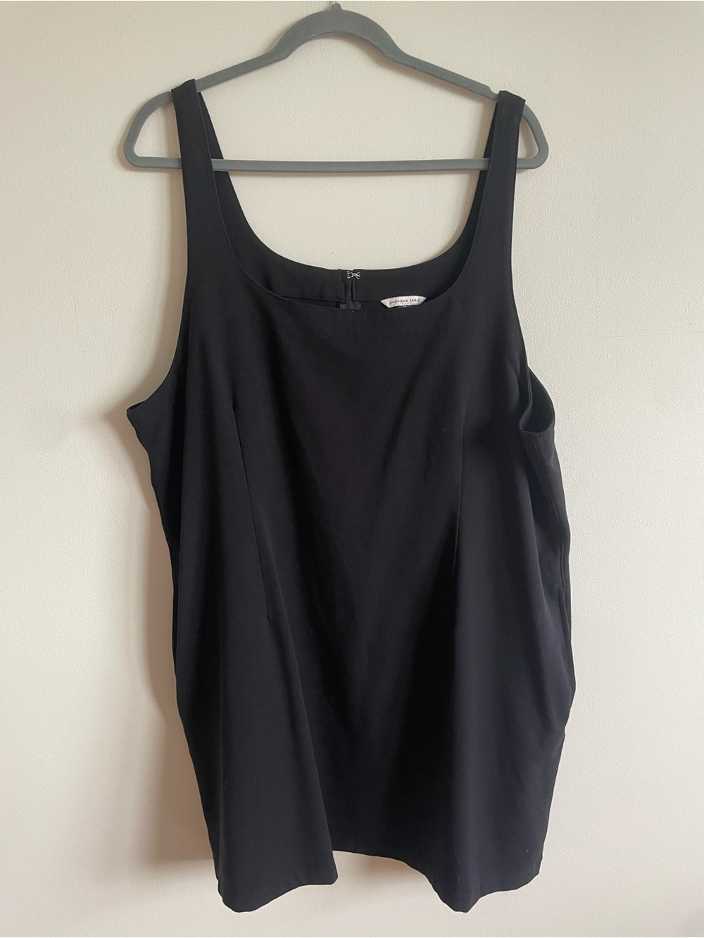 American Eagle Black tank Mini Dress with Pockets | XXL
